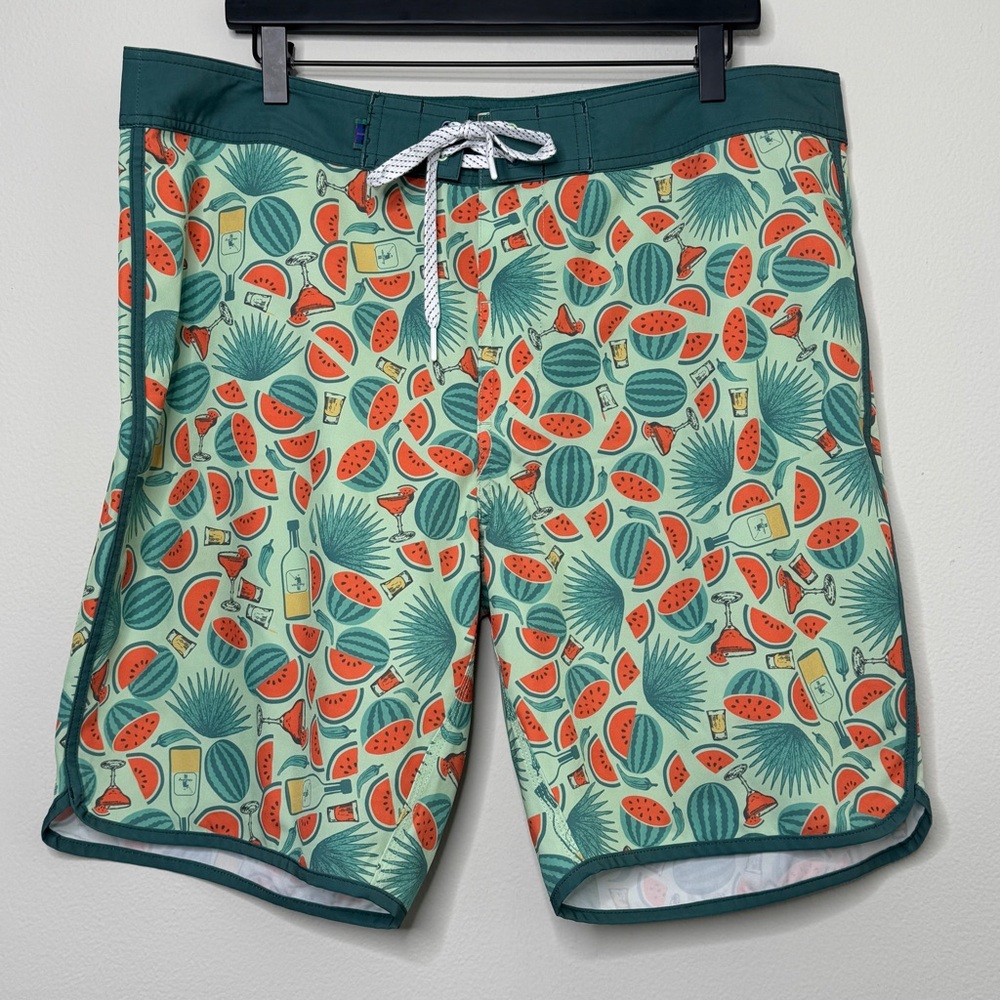 William Murray Golf Tropical Watermelon Board Shorts Size 36